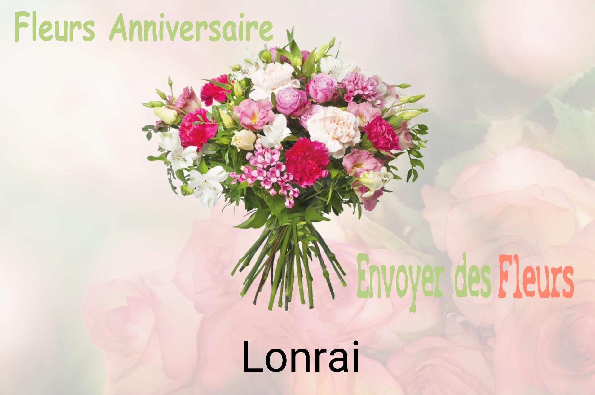 Bouquet de fleurs d’anniversaire livré à Lonrai
