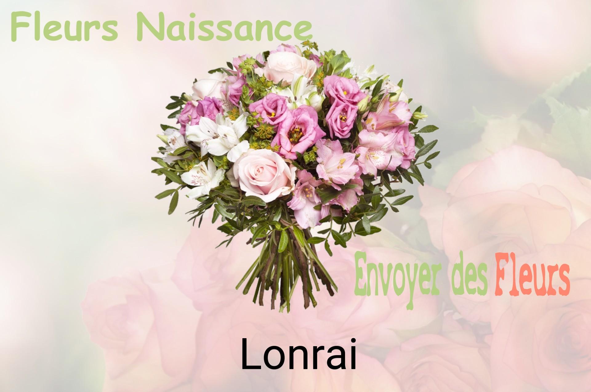 Bouquet de fleurs de naissance livré à Lonrai